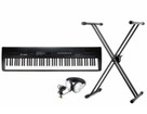 Digital Piano mit Stativ und Kopfhörer